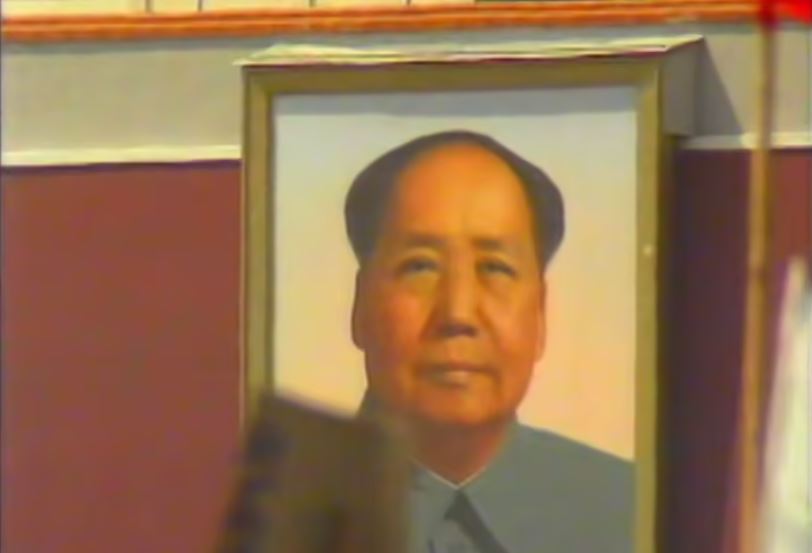 En tavla av ledaren Mao.